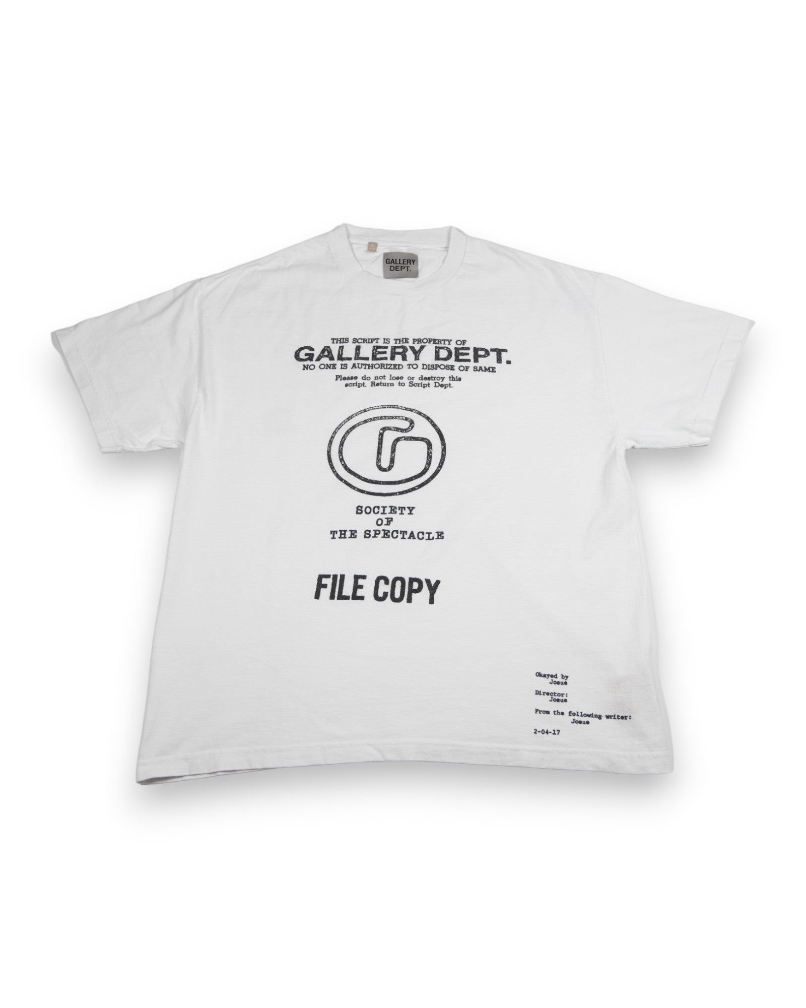 Gallery Dept. Society Of The Spectacle Printed T-shirt