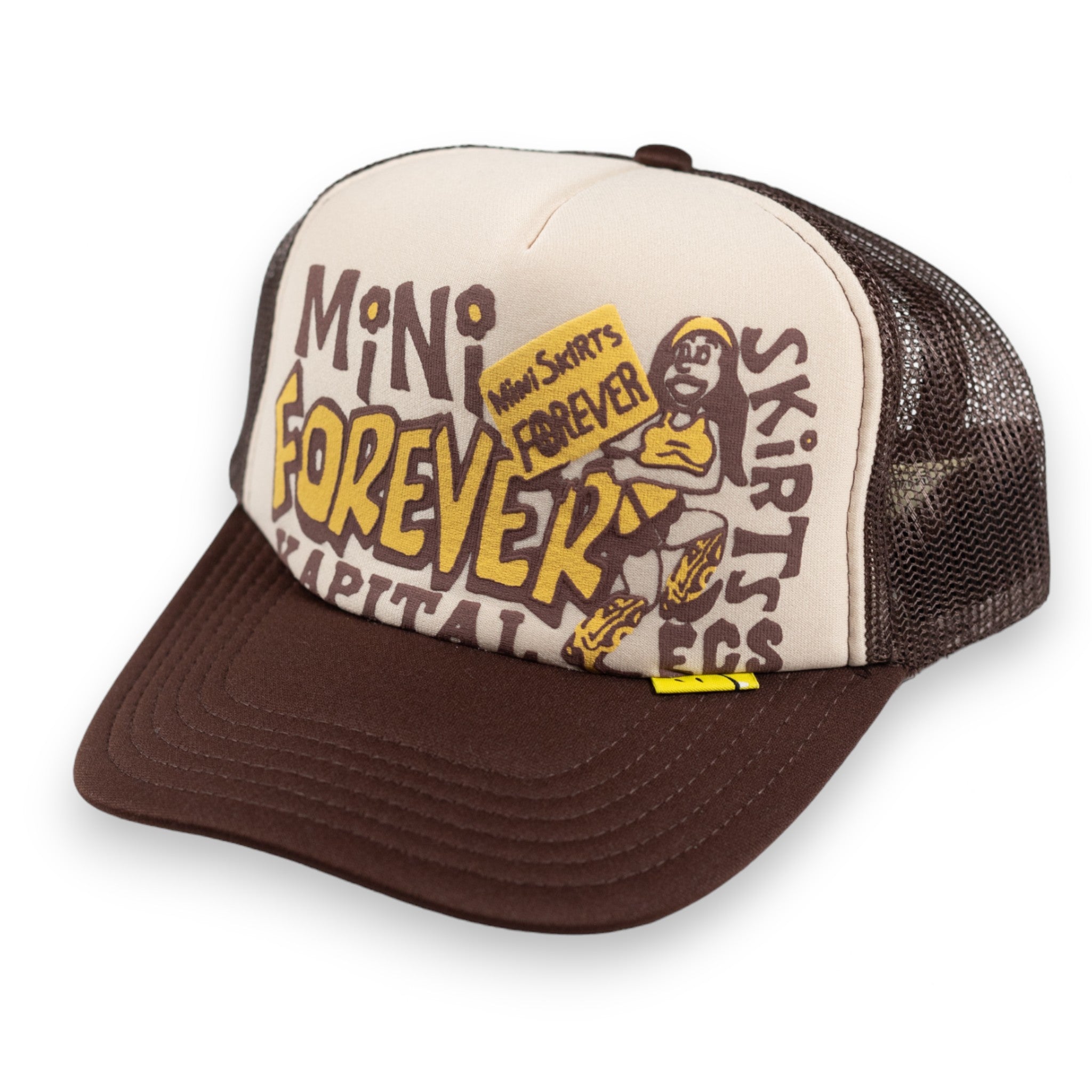 Kapital Mini Skirts Trucker Hat Brown